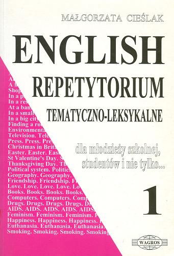 Okładka książki English : repetytorium tematyczno-leksykalne / 1 Małgorzata Cieślak.