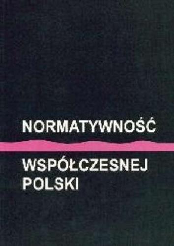 Okładka książki  Normatywność współczesnej Polski  2